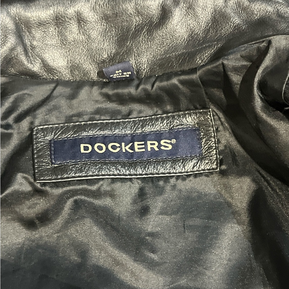 Dockers Ladies Vintage Leather Jacket Size Medium. - Picture 6 of 7